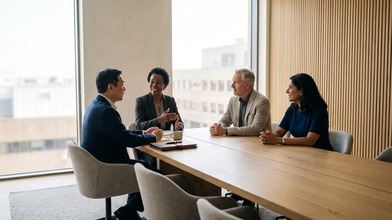Senior executives in a Raleigh boardroom